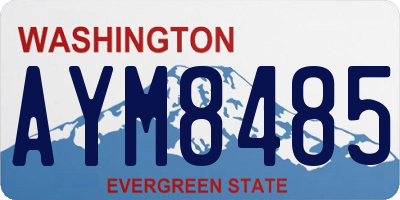 WA license plate AYM8485
