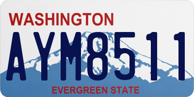WA license plate AYM8511