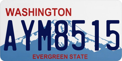 WA license plate AYM8515