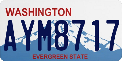 WA license plate AYM8717