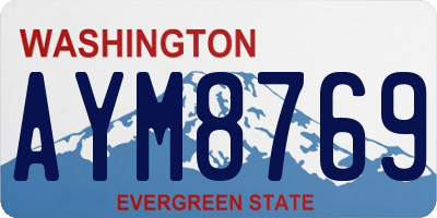WA license plate AYM8769