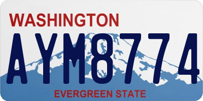 WA license plate AYM8774