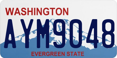 WA license plate AYM9048