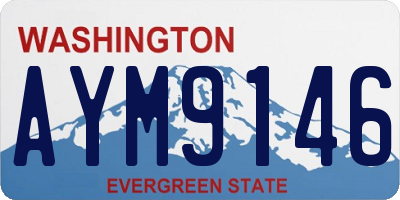 WA license plate AYM9146