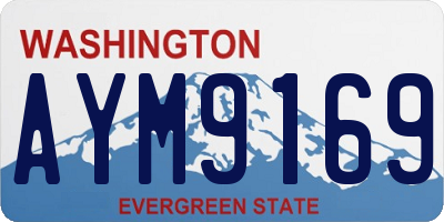 WA license plate AYM9169