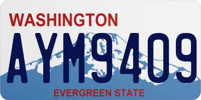 WA license plate AYM9409