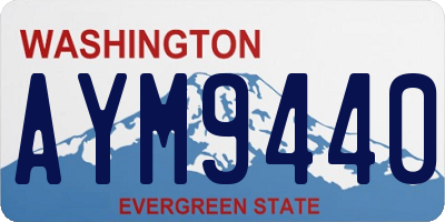 WA license plate AYM9440