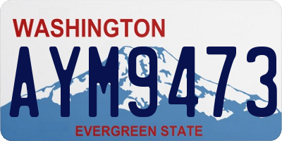 WA license plate AYM9473