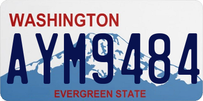 WA license plate AYM9484