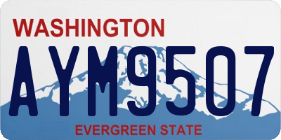 WA license plate AYM9507