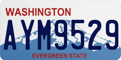WA license plate AYM9529
