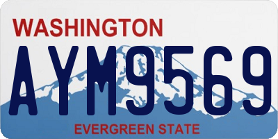 WA license plate AYM9569