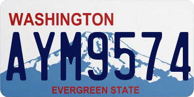 WA license plate AYM9574