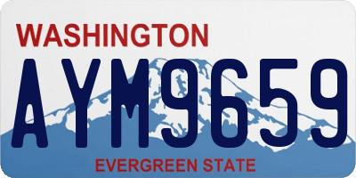 WA license plate AYM9659