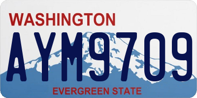 WA license plate AYM9709