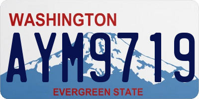 WA license plate AYM9719