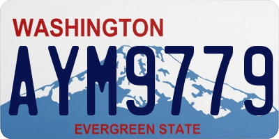 WA license plate AYM9779