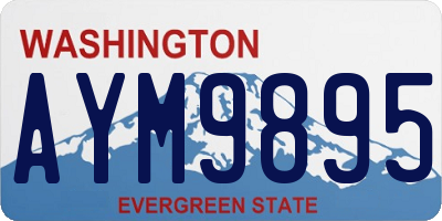 WA license plate AYM9895
