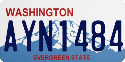 WA license plate AYN1484