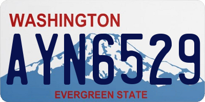 WA license plate AYN6529