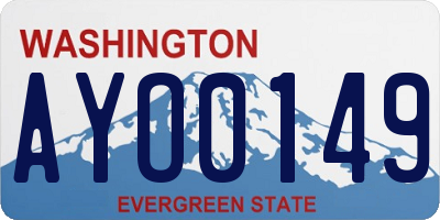 WA license plate AYO0149