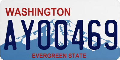 WA license plate AYO0469