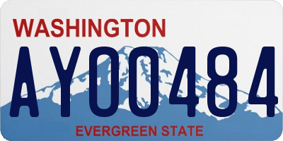 WA license plate AYO0484