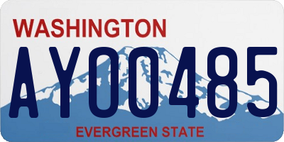 WA license plate AYO0485