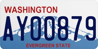 WA license plate AYO0879