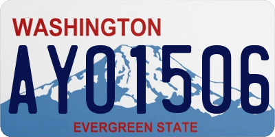 WA license plate AYO1506