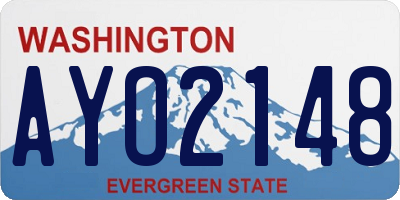 WA license plate AYO2148
