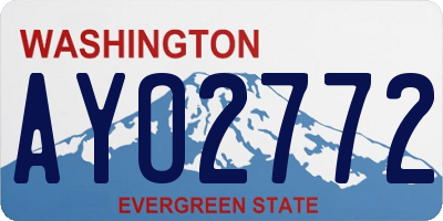 WA license plate AYO2772