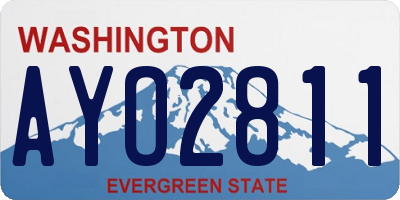 WA license plate AYO2811