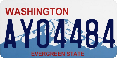 WA license plate AYO4484