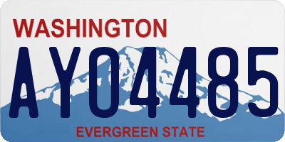 WA license plate AYO4485