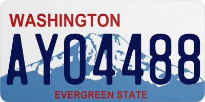 WA license plate AYO4488