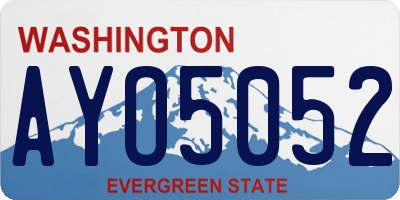 WA license plate AYO5052