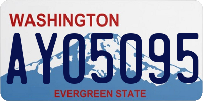 WA license plate AYO5095