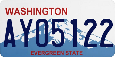 WA license plate AYO5122