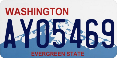 WA license plate AYO5469