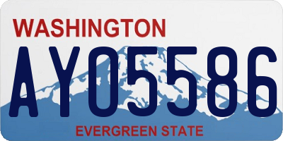 WA license plate AYO5586