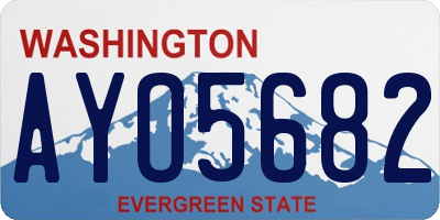 WA license plate AYO5682