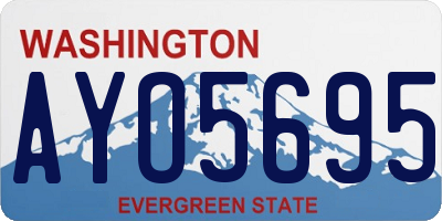 WA license plate AYO5695