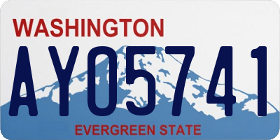 WA license plate AYO5741