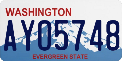 WA license plate AYO5748