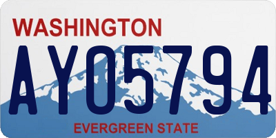 WA license plate AYO5794