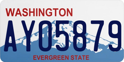 WA license plate AYO5879