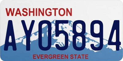 WA license plate AYO5894