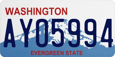 WA license plate AYO5994