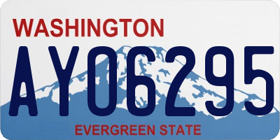 WA license plate AYO6295